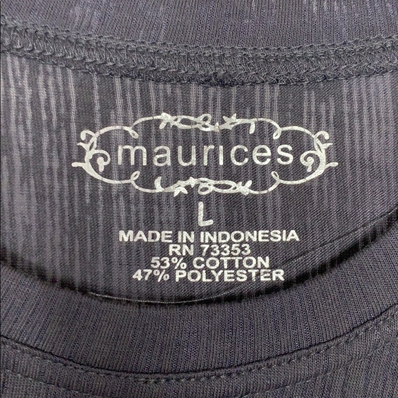 Maurice’s grey thin long sleeved tee shirt size Lg - Picture 4 of 5